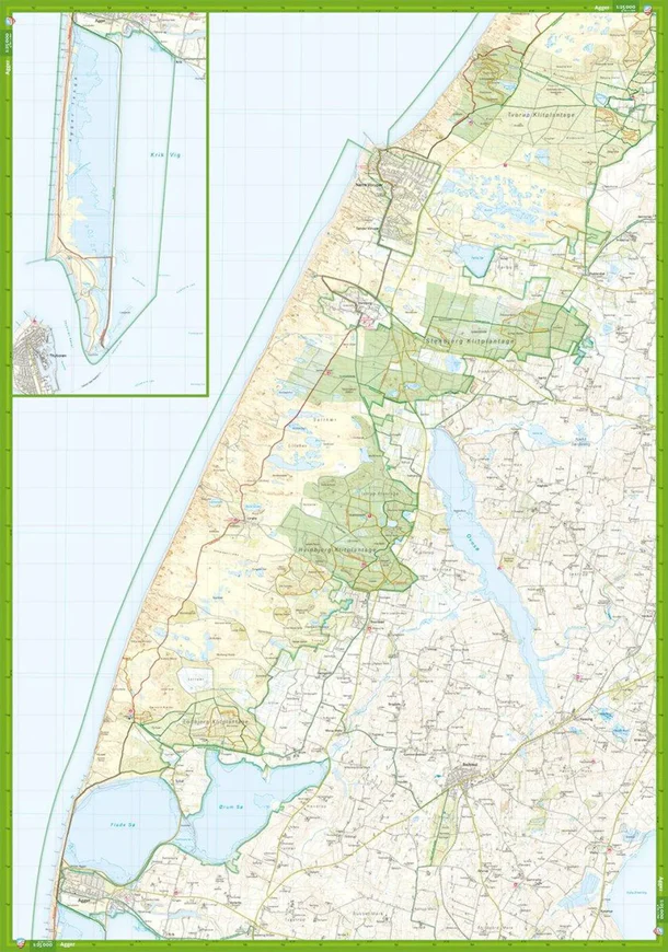 Thy National Park: Complete Hiking Map (Front and Back)