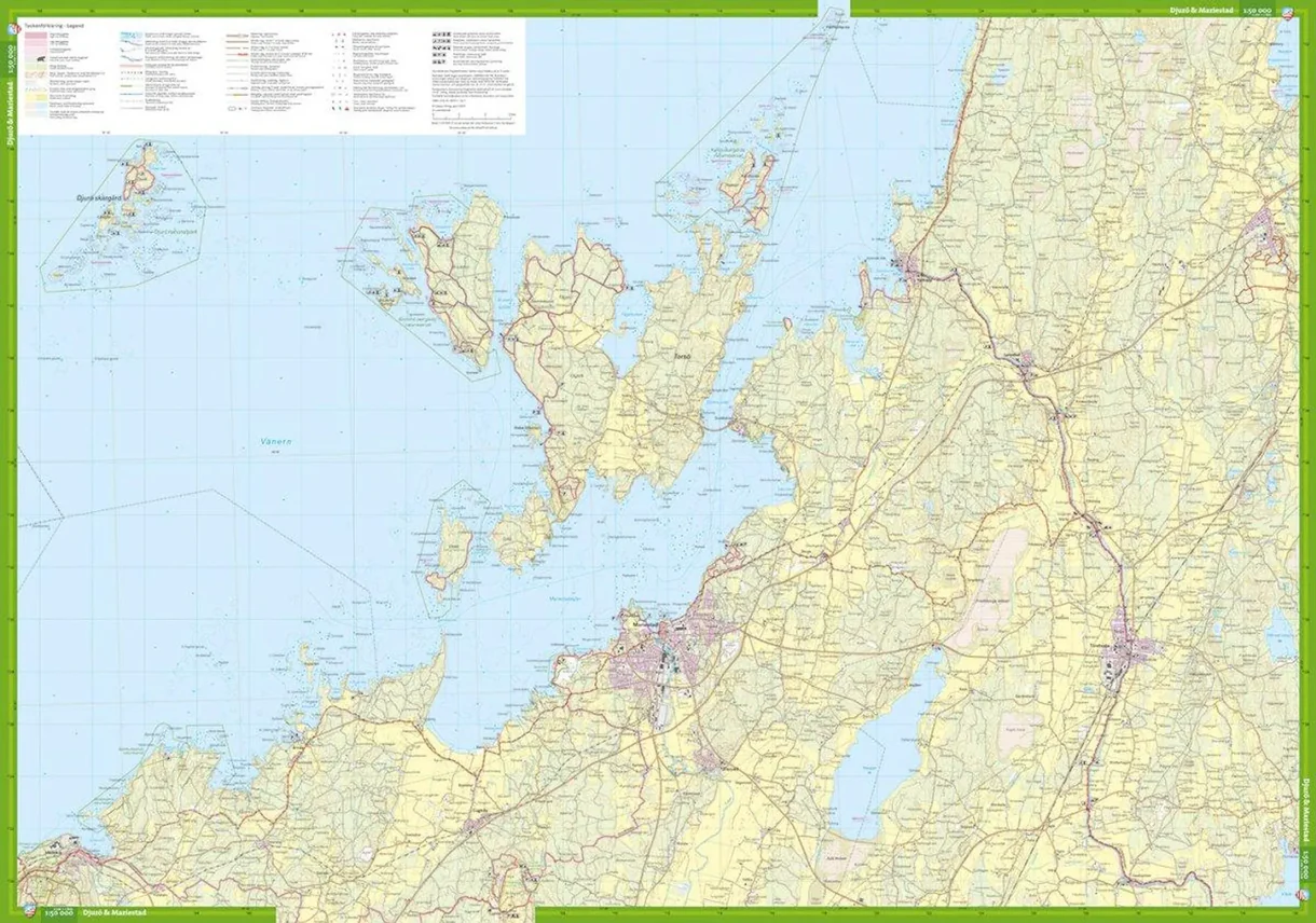 Eskilstuna Katrineholm komplett turkart forside og bakside