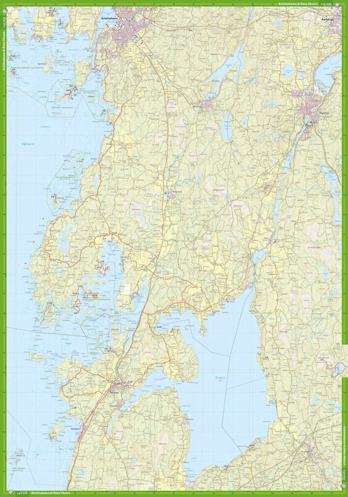 Eskilstuna Katrineholm komplett turkart forside og bakside