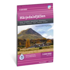 Härjedalsfjällen turkart 1:100 000 Calazo
