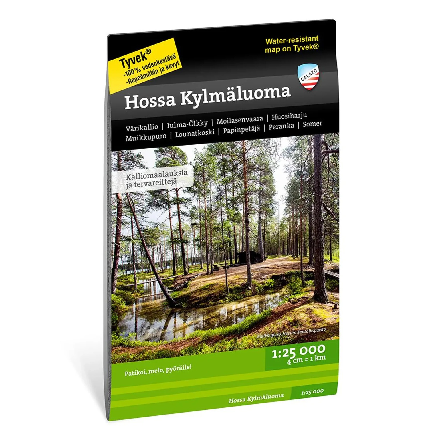 Hossa Kylmäluoma turkart 1:25 000 Calazo
