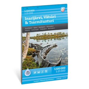 Inarijärvi Vätsäri Tsarmitunturi turkart 1:25 000 Calazo