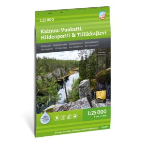 Kainuu Vuokatti Hiidenportti Tiilikkajärvi turkart 1:25 000 Calazo