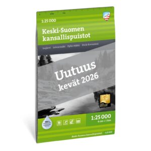 Keski-Suomen kansallispuistot turkart 1:25 000 Calazo