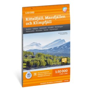 Kittelfjäll Marsfjällen Klimpfjäll turkart 1:50 000 Calazo