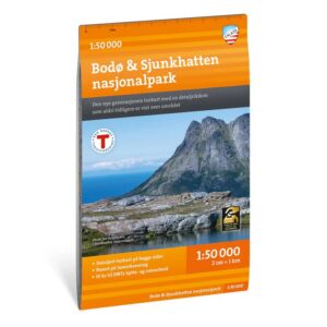 Bodø og Sjunkhatten Nasjonalpark turkart 1:50 000 Calazo