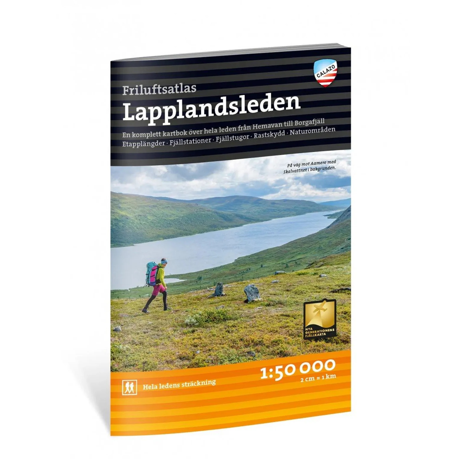 Lapplandsleden friluftsatlas 1:50 000 Calazo