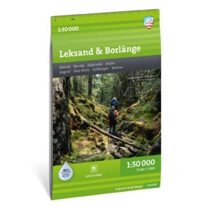 Leksand Borlänge turkart 1:50 000 Calazo
