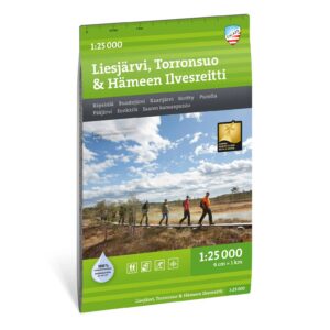 Liesjärvi Torronsuo Hämeen Ilvesreitti turkart 1:25 000 Calazo