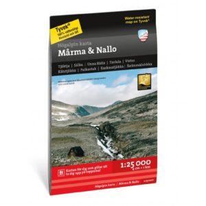 Mårma Nallo høyfjellskart 1:25 000 Calazo