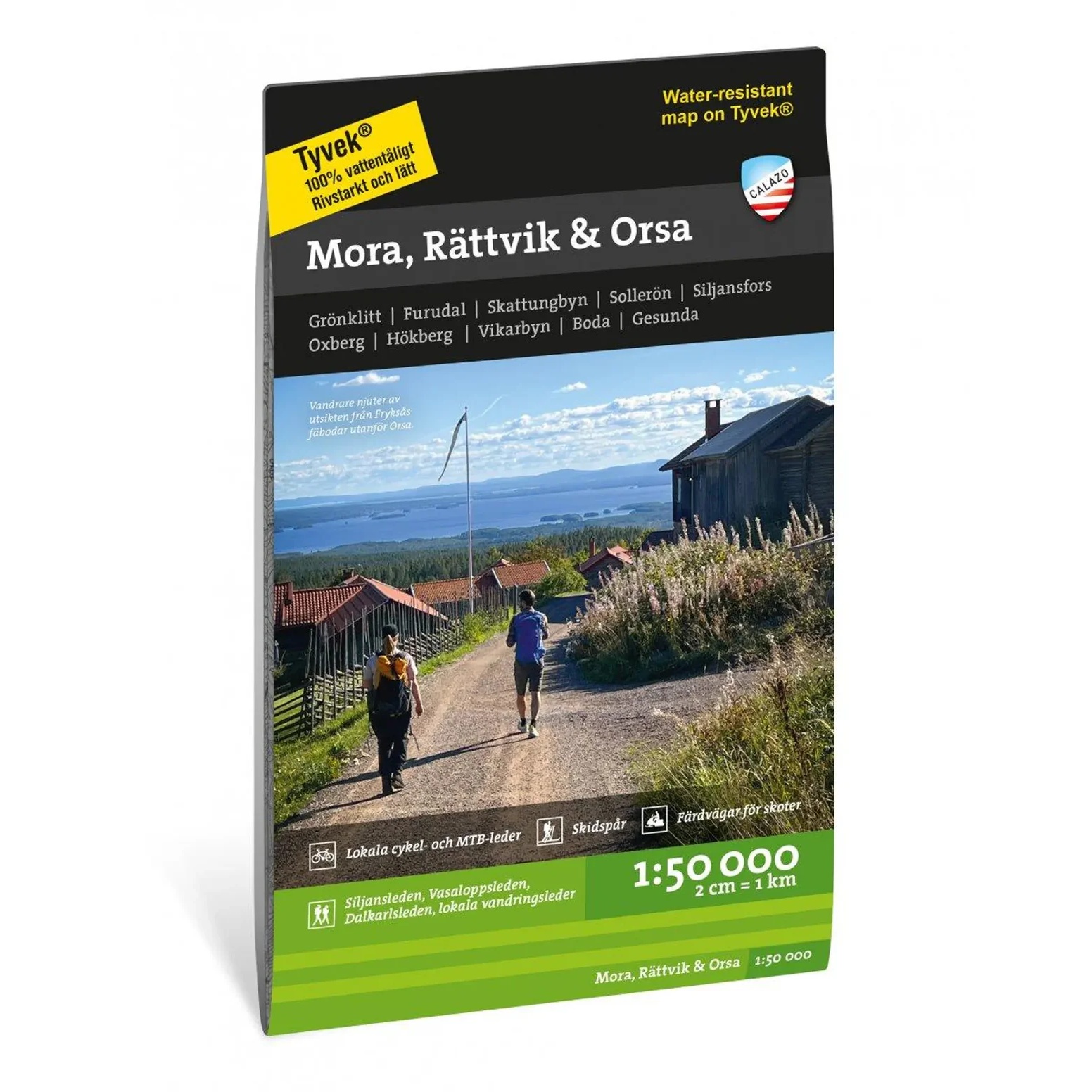 Mora Rättvik Orsa turkart 1:50 000 Calazo