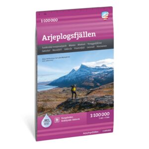 Arjeplogsfjällen turkart 1:100 000