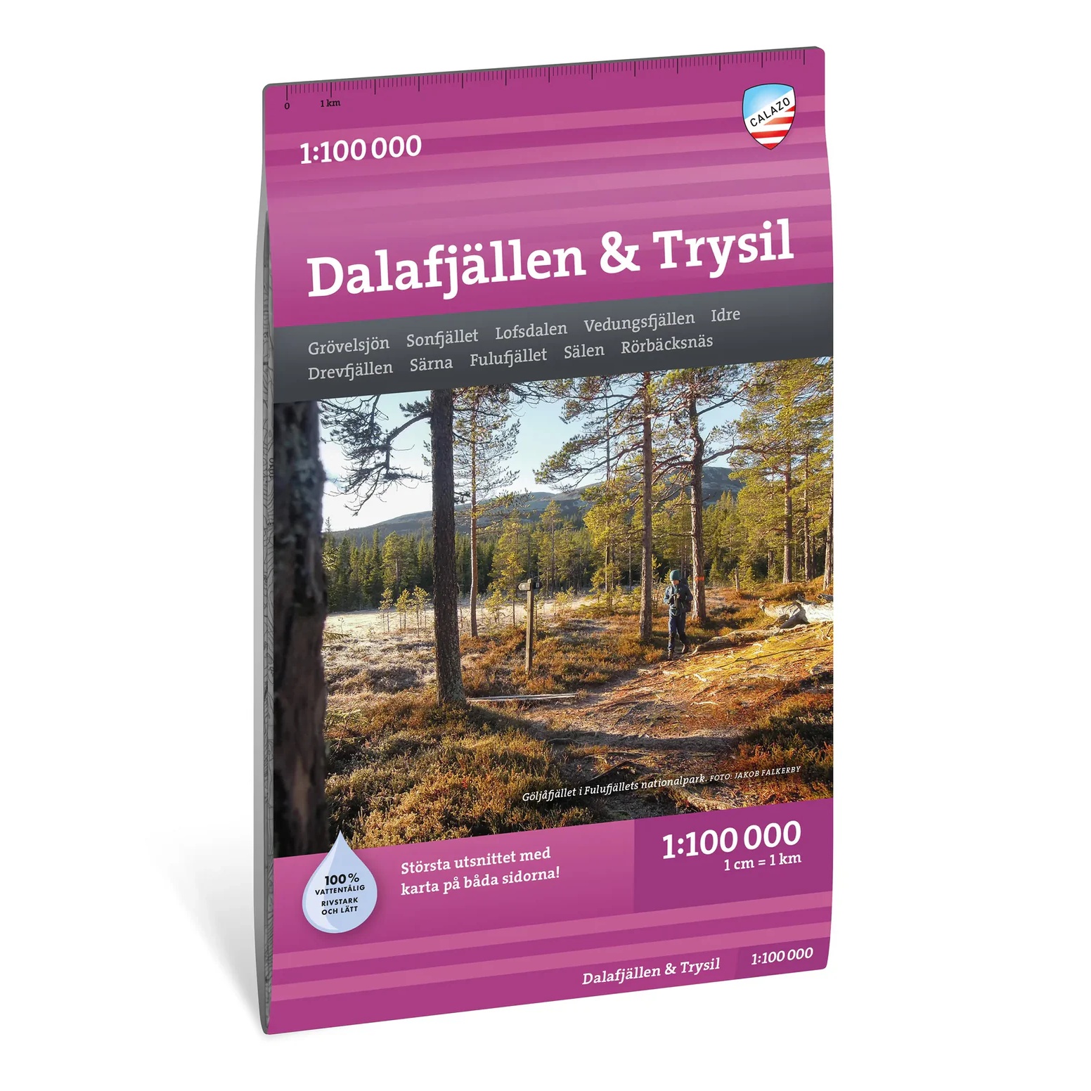 Dalafjällen Trysil turkart 1:100 000 Calazo