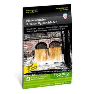Färnebofjärden västra Upplandsleden turkart 1:50 000 Calazo