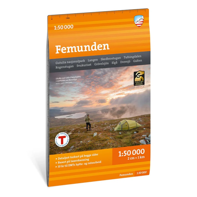 Femundsmarka turkart 1:50 000 Calazo
