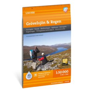 Grövelsjön Rogen turkart 1:50 000 Calazo
