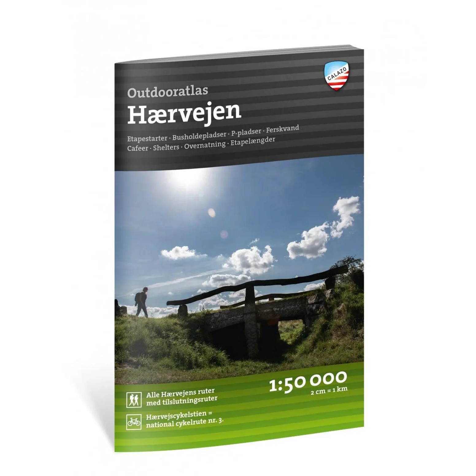 Hærvejen friluftsatlas 1:50 000 Calazo