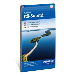 Øst-Finland bil- og turistkart 1:350 000 Calazo