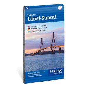 Vest-Finland bil- og turistkart 1:350 000 Calazo