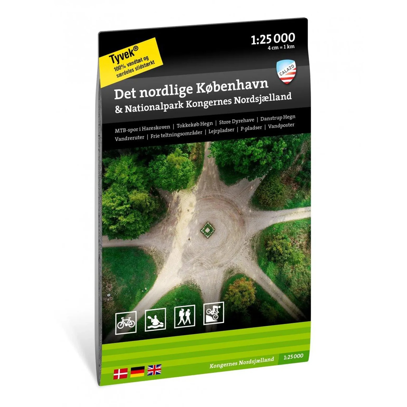 Det nordlige København Kongernes Nordsjælland turkart Calazo