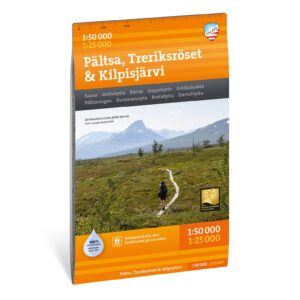 Pältsa Treriksröset turkart 1:50 000 Calazo
