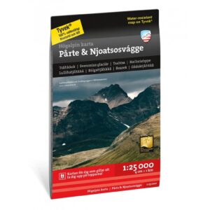 Pårte Njoatsosvágge høyfjellskart 1:25 000 Calazo