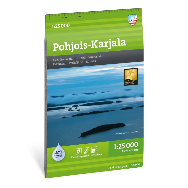 Pohjois-Karjala turkart 1:25 000 Calazo