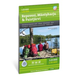 Repovesi Mäntyharju Paistjärvi turkart 1:15 000 Calazo
