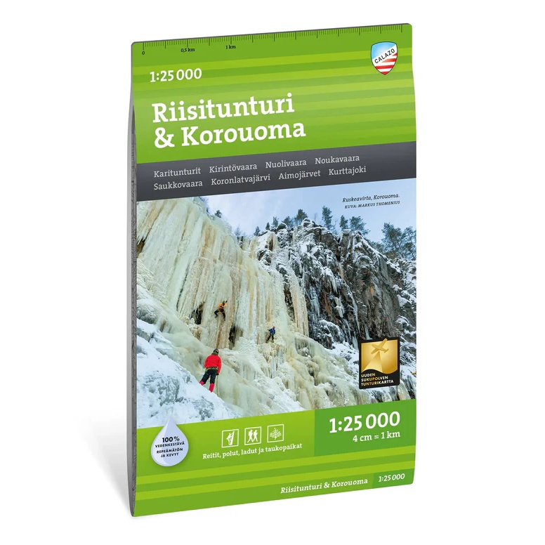 Riisitunturi Korouoma turkart 1:25 000 Calazo