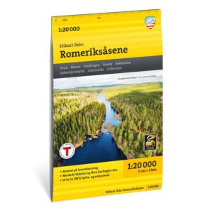 Oslo Romeriksåsene stikart 1:20 000 Calazo
