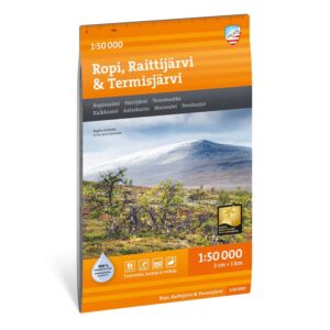 Ropi Raittijärvi Termisjärvi turkart 1:50 000 Calazo