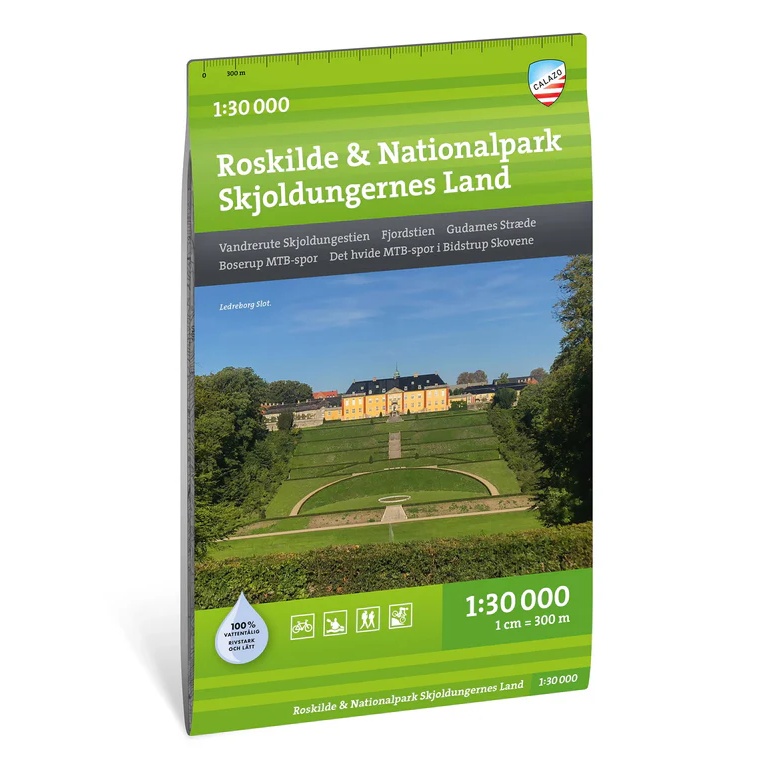 Roskilde Nationalpark Skjoldungernes Land turkart 1:30 000 Calazo