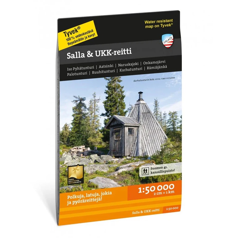 Salla UKK-reitti turkart 1:50 000 Calazo