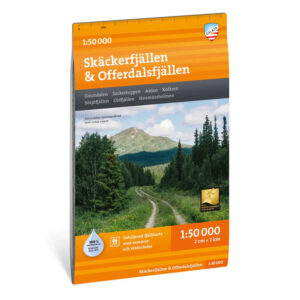 Skäckerfjällen & Offerdalsfjällen turkart 1:50 000 Calazo