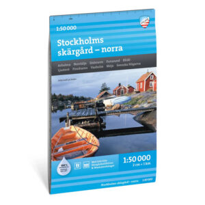 Stockholms skärgård Norra turkart 1:50 000 Calazo