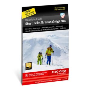 Storulvån & Snasahögarna høyfjellskart 1:20 000 Calazo