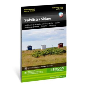 Sydvästra Skåne turkart 1:50 000 Calazo