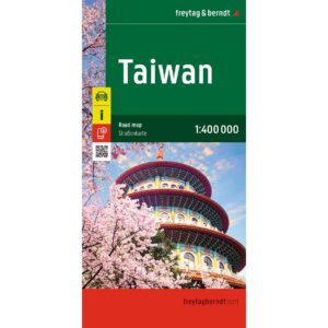 Vei- og reisekart over Taiwan i målestokk 1:400 000