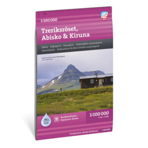 Treriksröset, Abisko & Kiruna turkart 1:100 000 Calazo