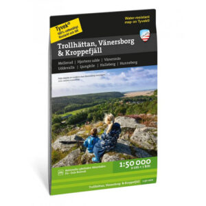 Trollhättan Vänersborg & Kroppefjäll turkart 1:50 000 Calazo