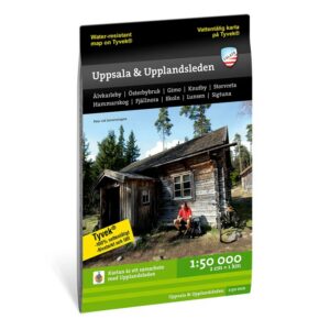 Uppsala & östra Upplandsleden turkart 1:50 000 Calazo