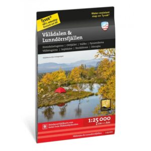 Vålådalen & Lunndörrsfjällen turkart 1:25 000 Calazo