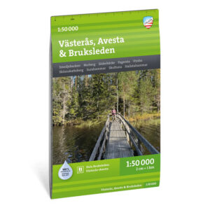 Västerås Avesta Bruksleden turkart 1:50 000 Calazo