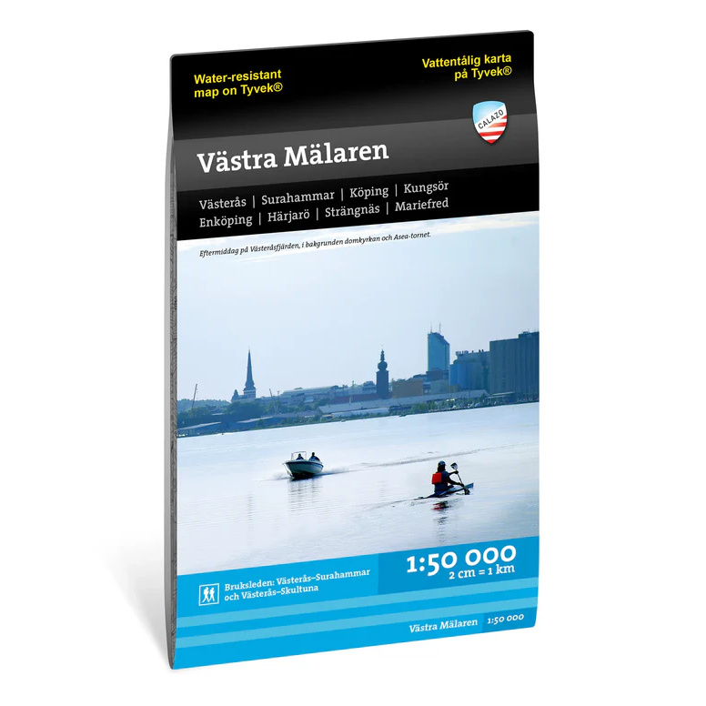 Västra Mälaren turkart 1:50 000 Calazo