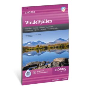 Vindelfjällen turkart 1:100 000 Calazo