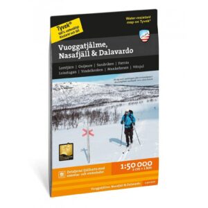 Vuoggatjålme – Nasafjäll – Dalavardo turkart 1:50 000 Calazo