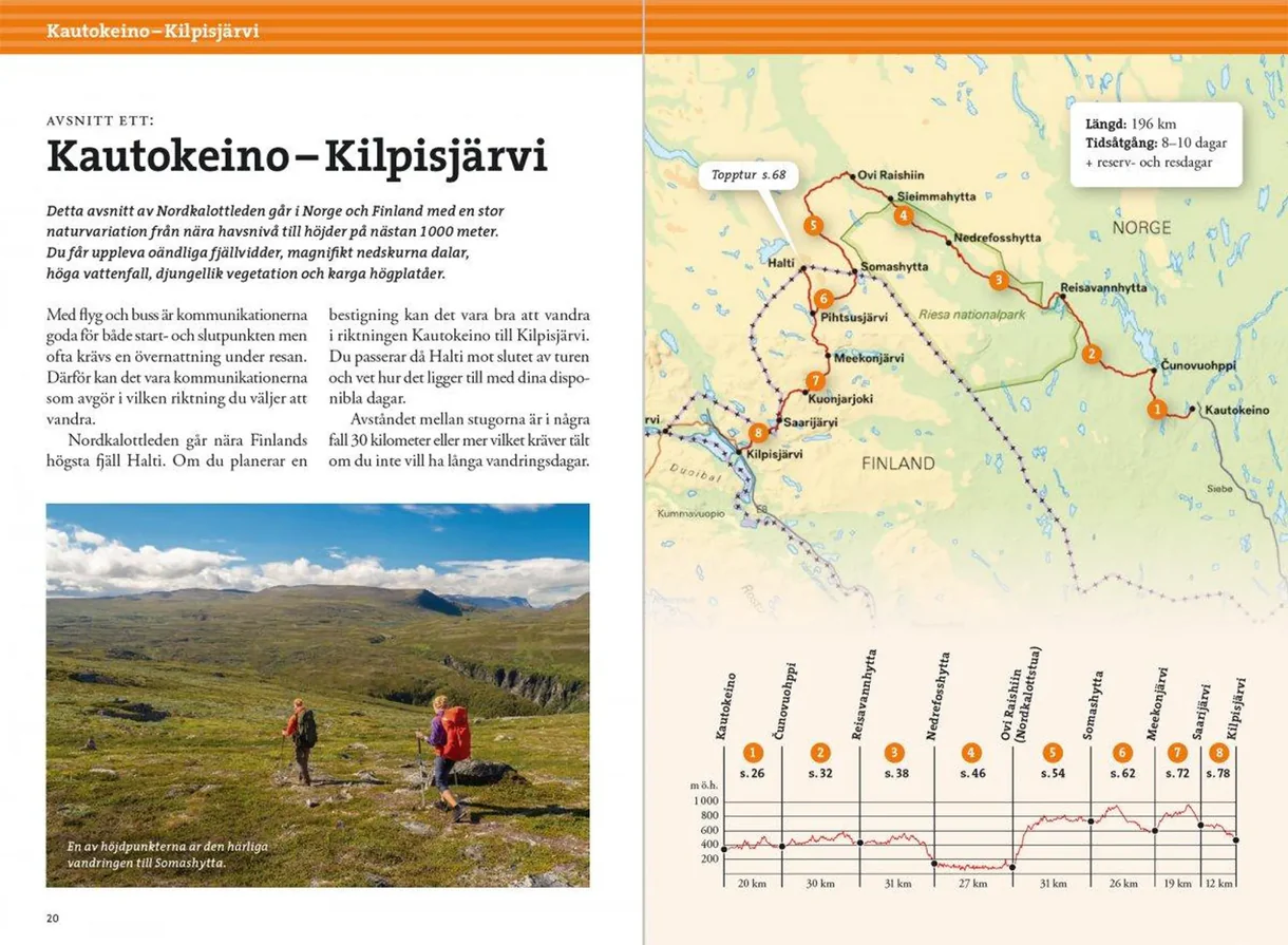 Fjällvandra längs Nordkalottleden – oppslag