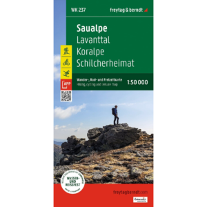 Forsiden av Saualpe turkart fra freytag & berndt