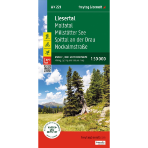 Freytag & Berndt turkart over Liesertal, Maltatal og Millstätter See i Østerrike.