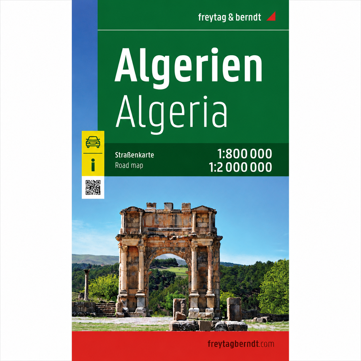Forsiden av Algerie veikart fra freytag & berndt